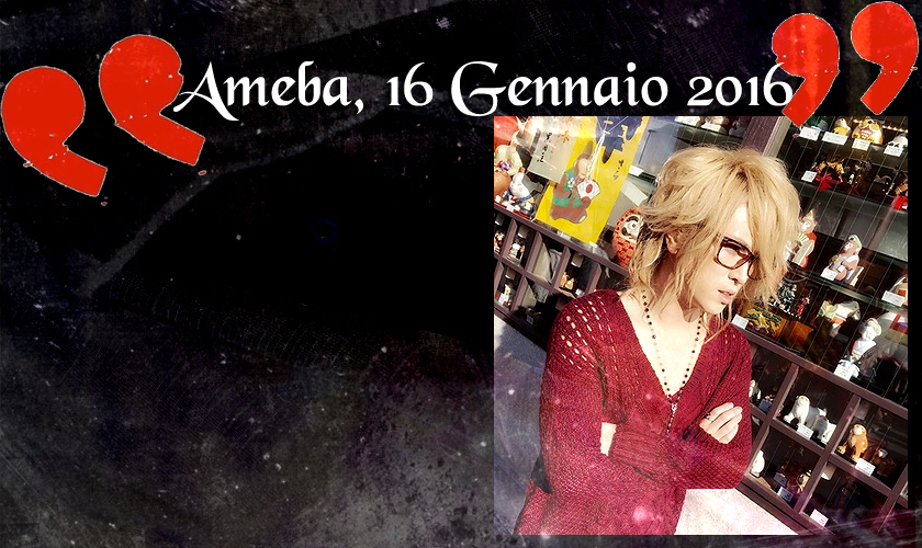 KAMIJO Ameba 16 Gennaio 2016